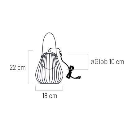 Nástěnná lampa MEMORY 1xG9/4W/230V zlatá/hnědá