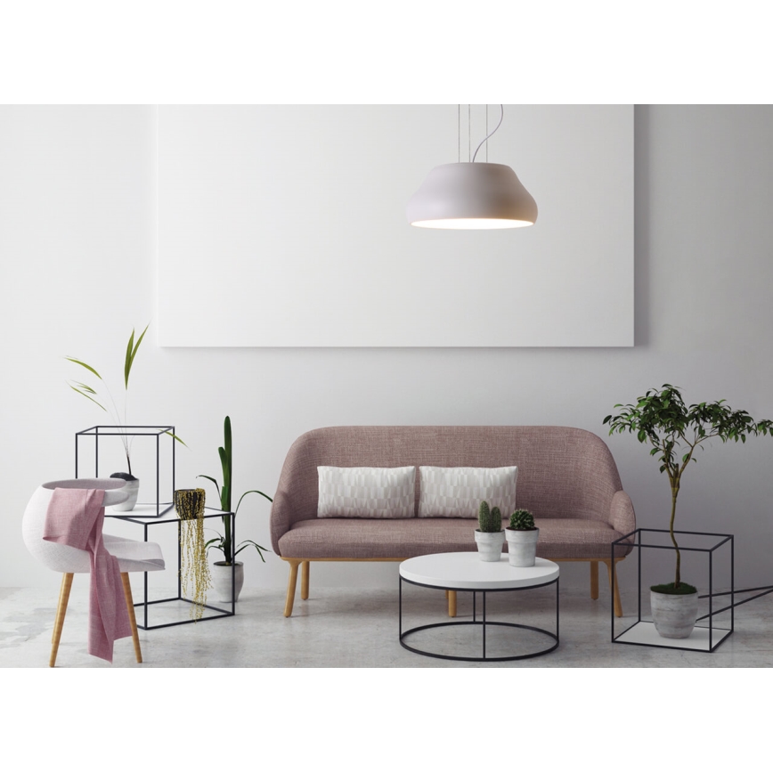 LED Lustr na lanku PADDY LED/24W/230V bílá