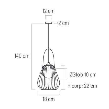 Nástěnná lampa MEMORY 1xG9/4W/230V bílá/hnědá