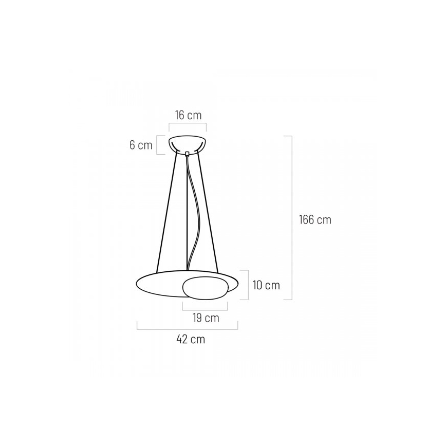 LED Lustr na lanku PETIT LED/12W/230V černá