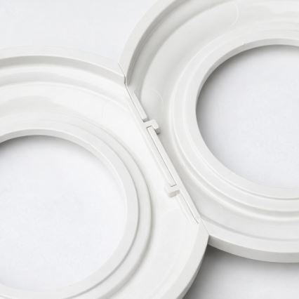 Kliklap - Dvojitá retro zásuvka domovní s rámečkem SCHUKO 230V sněhově bílá