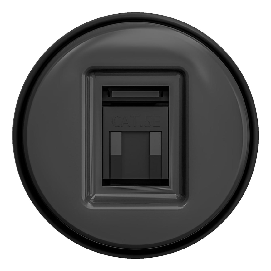 Kliklap - Retro datová zásuvka antracit
