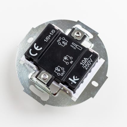 Kliklap - Retro dvojité tlačítko bez rámečku modrá