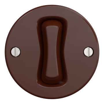 Kliklap - Retro křížový vypínač č. 7 hnědá