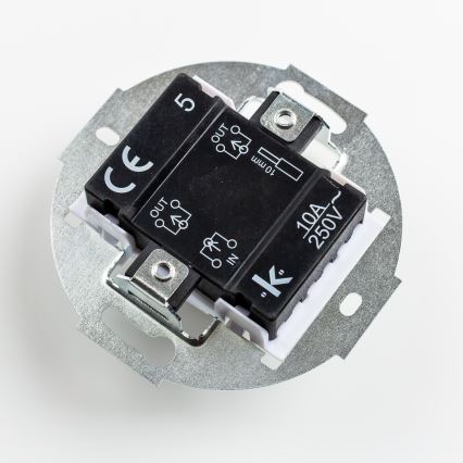 Kliklap - Retro sériový vypínač s rámečkem č. 5 černá