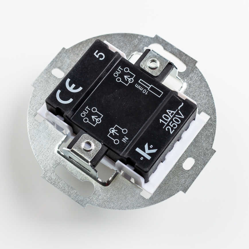 Kliklap - Retro sériový vypínač s rámečkem č. 5 modrá