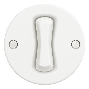 Kliklap - Retro tlačítko bez rámečku bílá