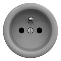 Kliklap - Retro zásuvka domovní bez rámečku 230V šedá