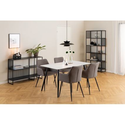 Knihovna DEVIN 85x185x35 cm černá