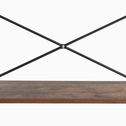 Knihovna NAVARO 56x172x32 cm hnědá/černá