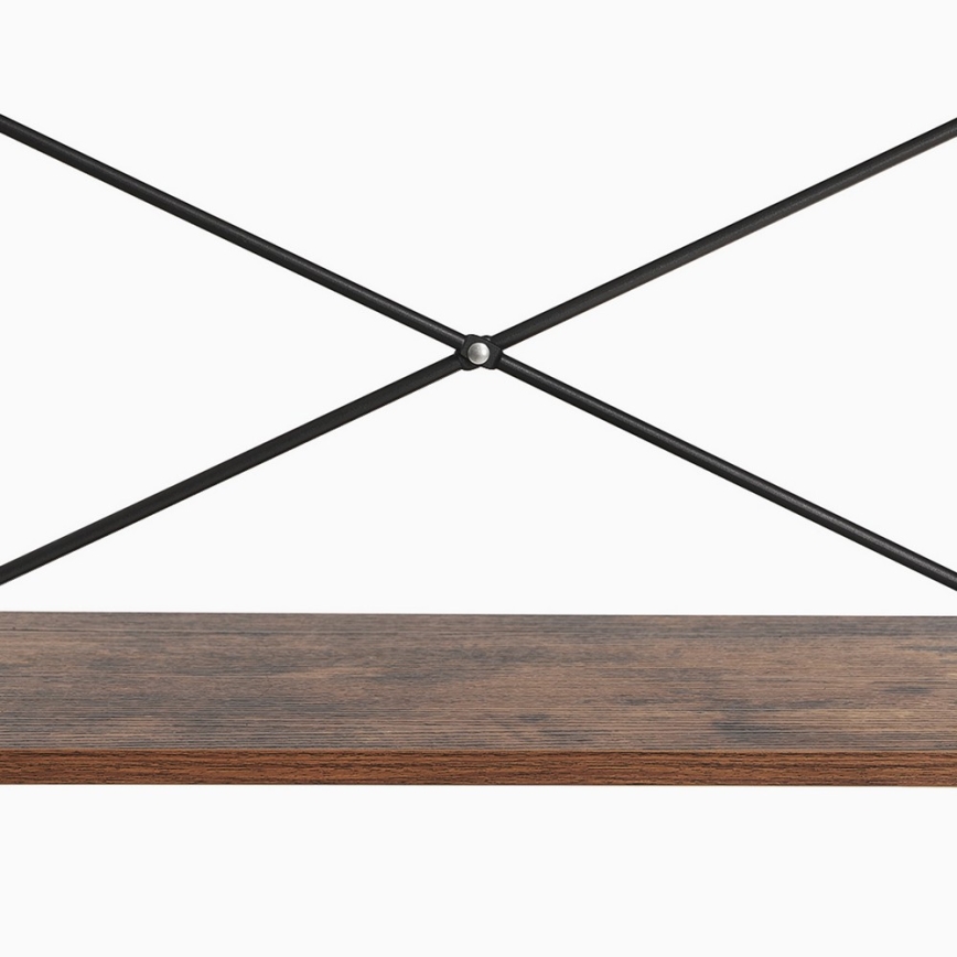 Knihovna NAVARO 56x172x32 cm hnědá/černá