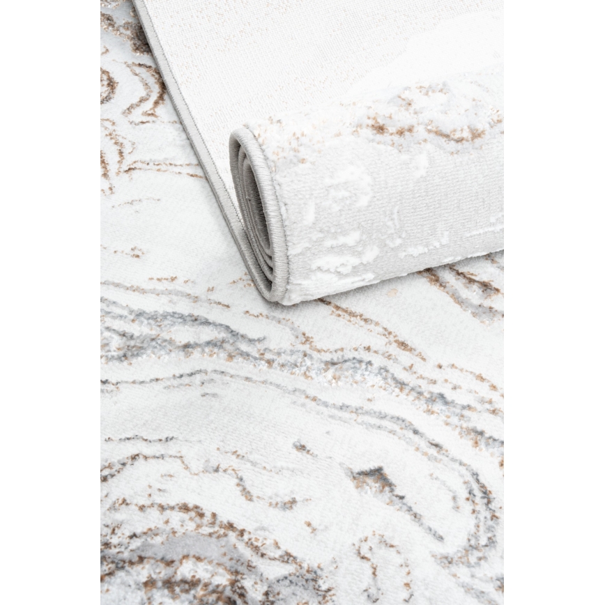 Koberec CREATION 200x290 cm 1950g/m2 šedá/hnědá/mramorový vzor