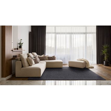 Koberec FIR WOOL 160x230 cm 2600 g/m2 antracit/přírodní