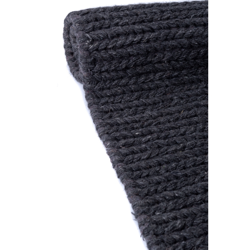 Koberec FIR WOOL 160x230 cm 2600 g/m2 antracit/přírodní