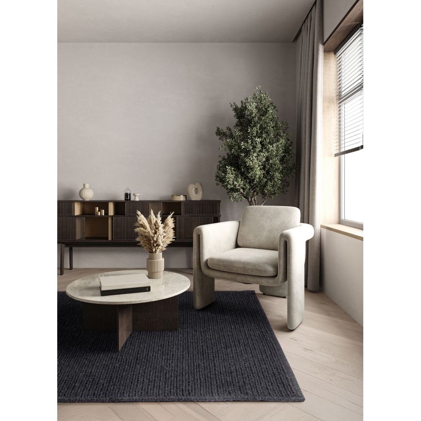 Koberec FIR WOOL 70x140 cm 2600 g/m2 antracit/přírodní