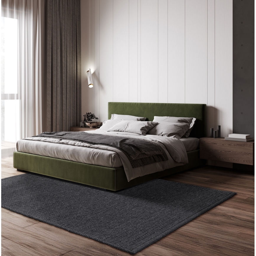 Koberec FIR WOOL 70x140 cm 2600 g/m2 antracit/přírodní