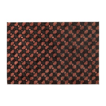 Koberec MOCCA 80x150 cm hnědá/červená