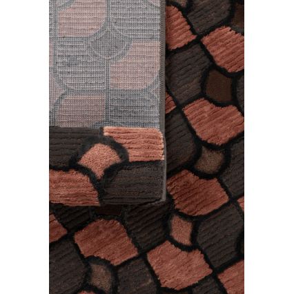 Koberec MOCCA 80x150 cm hnědá/červená
