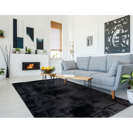 Koberec RABBIT 3D 120x170 cm černá