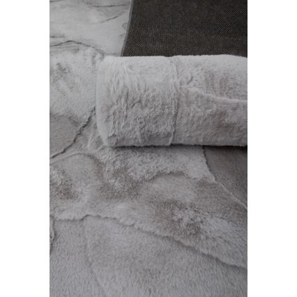 Koberec RABBIT 3D 120x170 cm světle šedá