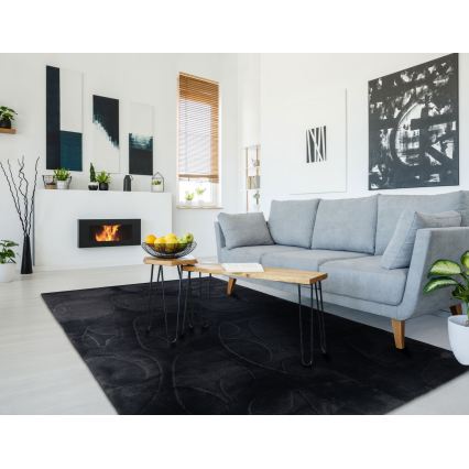 Koberec RABBIT 3D 80x150 cm černá