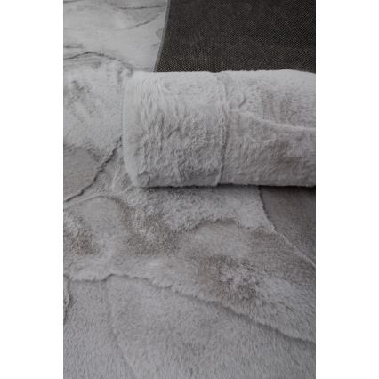 Koberec RABBIT 3D 80x150 cm světle šedá