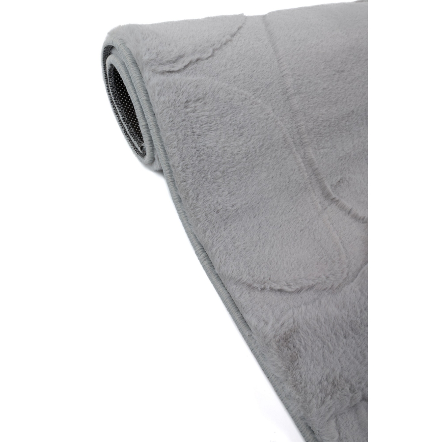 Koberec RABBIT 3D 80x150 cm světle šedá