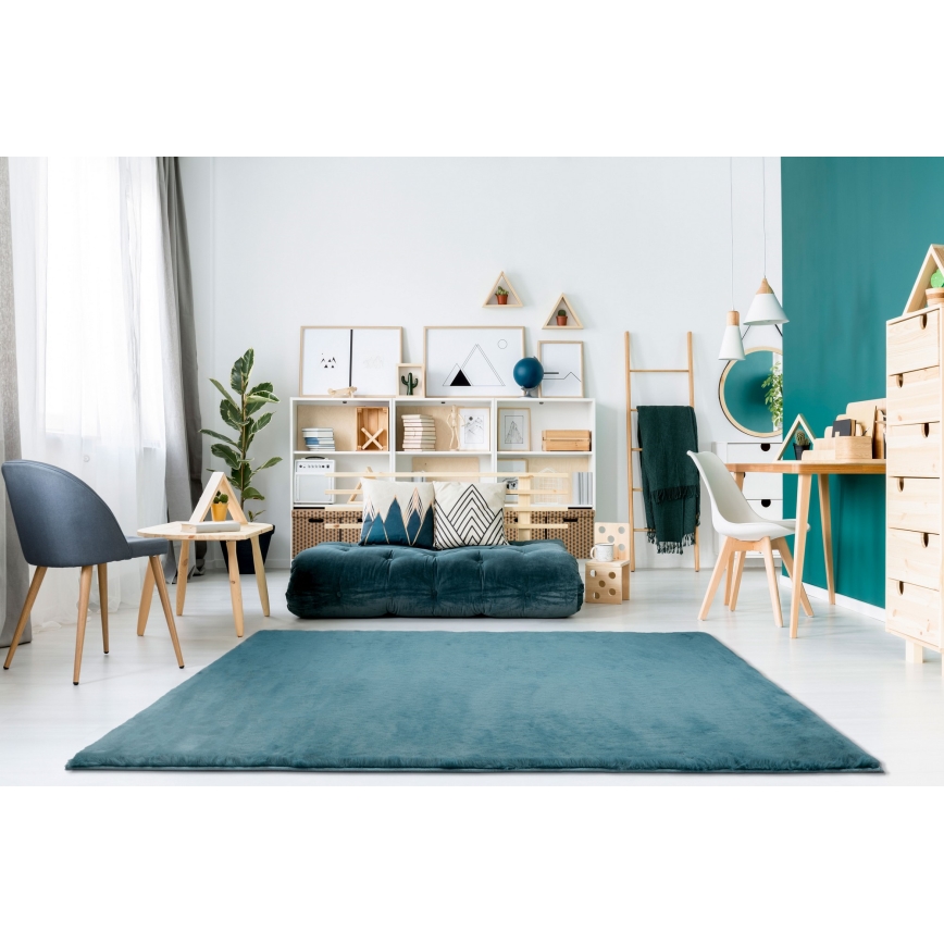 Koberec RABBIT-ROSA NEW 80x150 cm 2000g/m2 tyrkysová