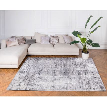 Koberec SALAMANCA 120x170 cm šedá/bílá