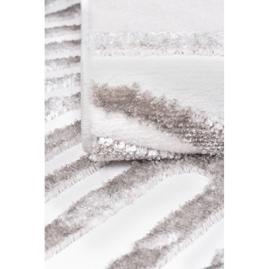 Koberec SALAMANCA 67x120 cm šedá/bílá