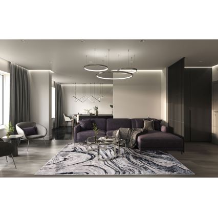 Koberec STONE 120x160 cm šedá/antracit