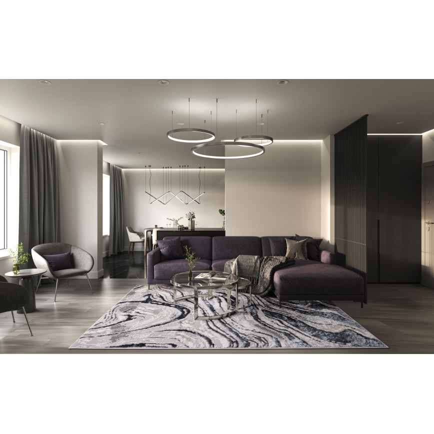 Koberec STONE 120x160 cm šedá/antracit