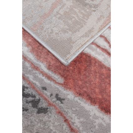 Koberec STONE 80x140 cm růžová/šedá