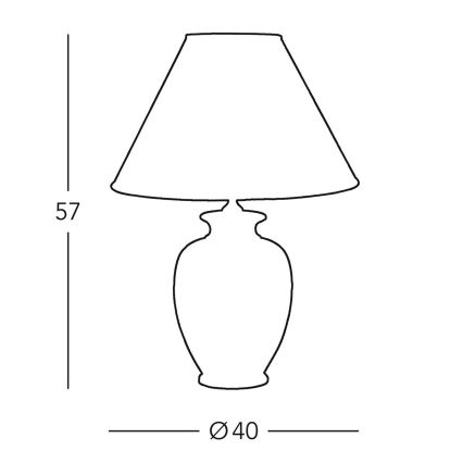 Kolarz 0014.71 - Stolní lampa GIARDINO 1xE27/100W/230V pr. 40 cm