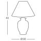 Kolarz 0014.73.4 - Stolní lampa GIARDINO 1xE27/100W/230V