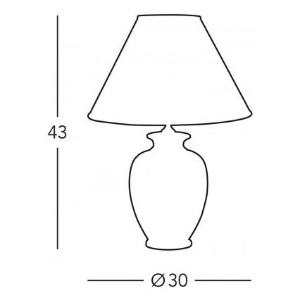 Kolarz 0014.73.7 - Stolní lampa BORDEAUX 1xE27/100W/230V