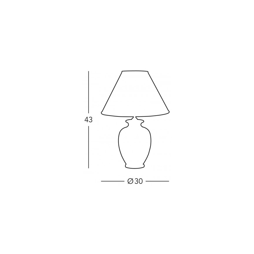Kolarz 0014.73.7 - Stolní lampa BORDEAUX 1xE27/100W/230V