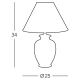 Kolarz 0014.73S.4 - Stolní lampa GIARDINO 1xE27/100W/230V
