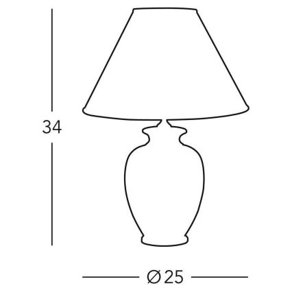 Kolarz 0014.73S.7 - Stolní lampa GIARDINO 1xE27/100W/230V