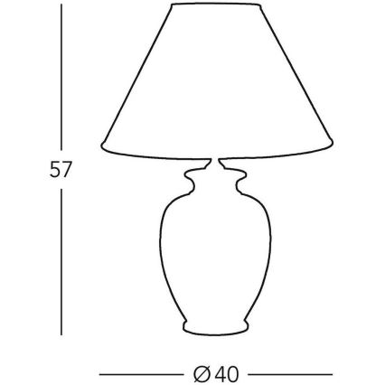 Kolarz 0014.74.6 - Stolní lampa TLAVORIO 1xE27/100W/230V