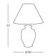 Kolarz 0014.74.7 - Stolní lampa BORDEAUX 1xE27/100W/230V