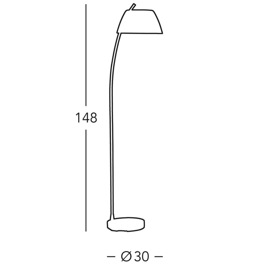 Kolarz 0051.41.6 - Stojací lampa MALMÖ 1xE27/60W/230V