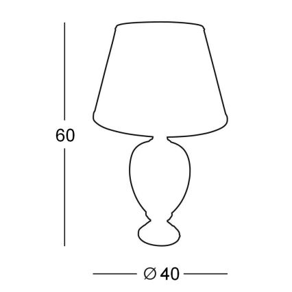 Kolarz 0094.70 - Stolní lampa DAMASCO 1xE27/100W/230V