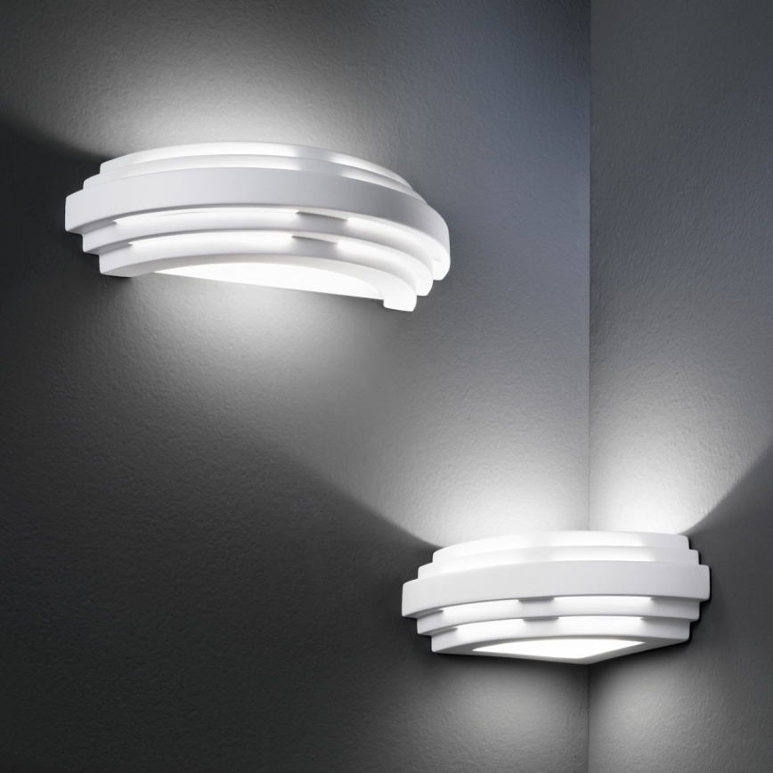 Kolarz 0290.61E - Nástěnné svítidlo STIEGEL 1xG9/60W/230V bílá
