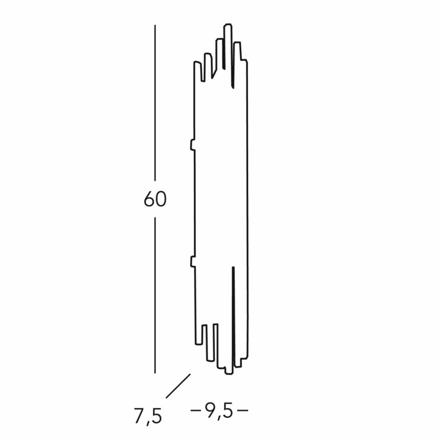 Kolarz 0342.63.3 - Nástěnné svítidlo ONTARIO 3xE14/40W/230V 60 cm 24K zlato