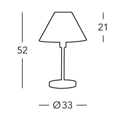 Kolarz 264.70.6 - Stolní lampa HILTON 1xE27/60W/230V