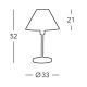 Kolarz 264.70.7 - Stolní lampa HILTON 1xE27/60W/230V