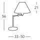 Kolarz 264.71.4 - Stolní lampa HILTON 1xE27/60W/230V