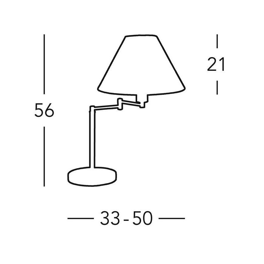 Kolarz 264.71.6 - Stolní lampa HILTON 1xE27/60W/230V