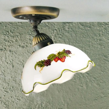 Kolarz 731.10.113 - Přisazený lustr NONNA 1xE27/75W/230V pr. 20 cm víno/jahody